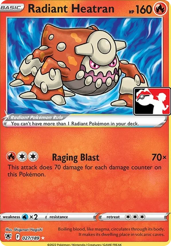 Radiant Heatran 106/163 from Play! Pokémon Prize Pack Series Three