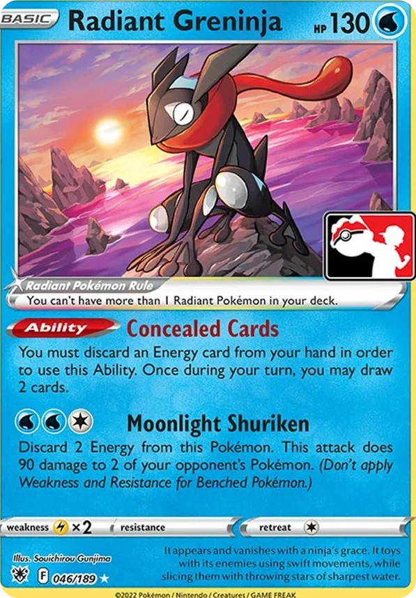 Radiant Greninja 112/163 from Play! Pokémon Prize Pack Series Three