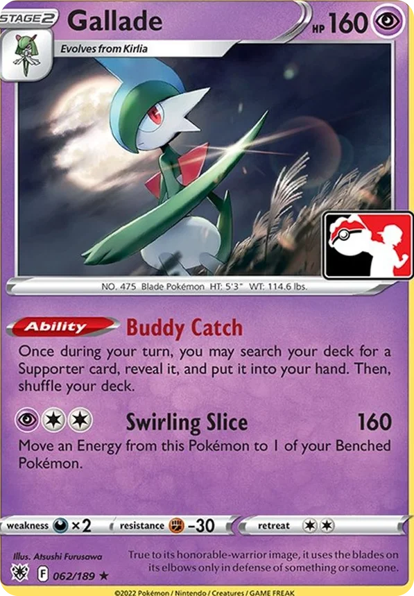 Gallade 114/163 from Play! Pokémon Prize Pack Series Three