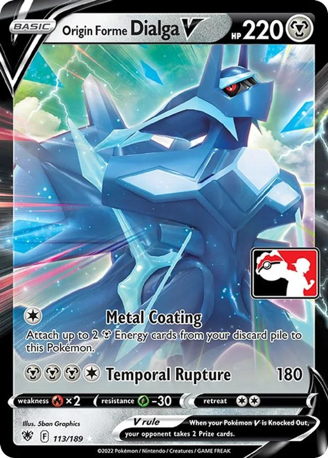 Origin Forme Dialga V 119/163 from Play! Pokémon Prize Pack Series Three