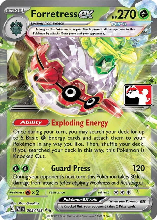 Forretress ex 8/86 from Play! Pokémon Prize Pack Series Four