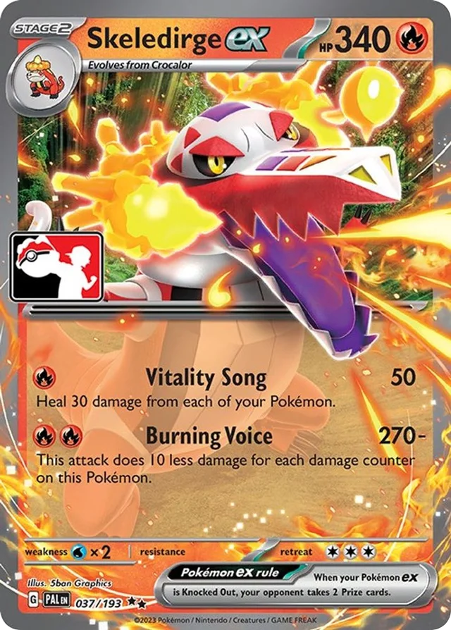 Skeledirge ex 10/86 from Play! Pokémon Prize Pack Series Four