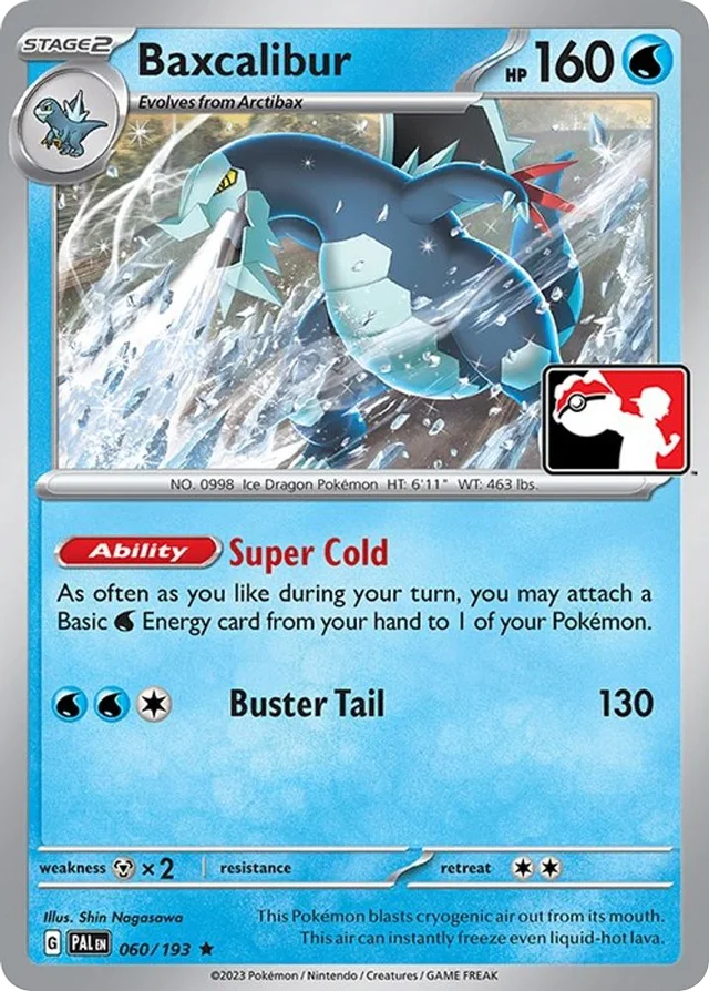 Baxcalibur 11/86 from Play! Pokémon Prize Pack Series Four