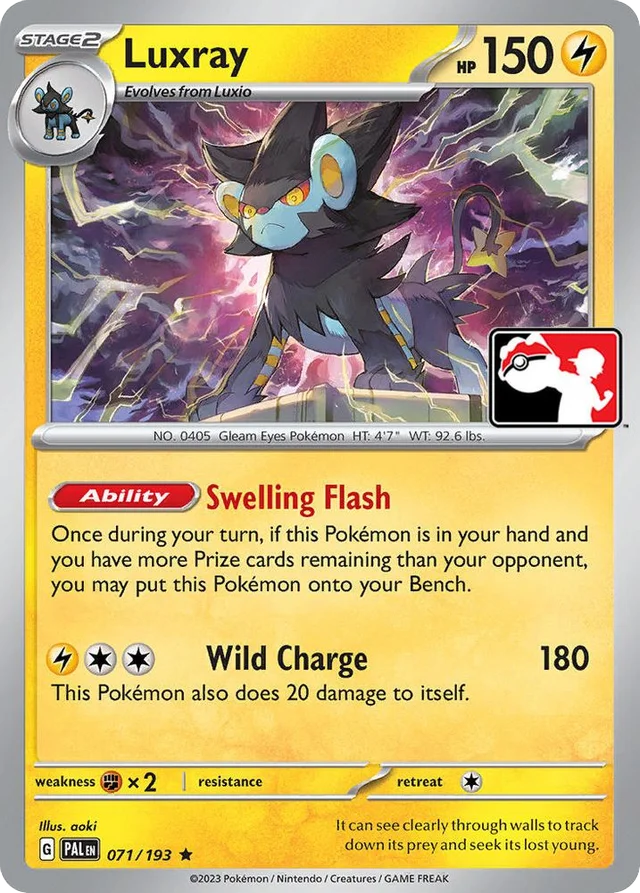 Luxray 13/86 from Play! Pokémon Prize Pack Series Four