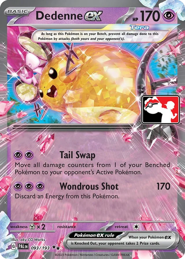 Dedenne ex 15/86 from Play! Pokémon Prize Pack Series Four