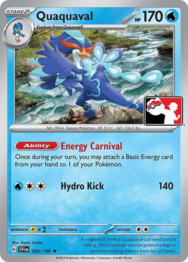 Quaquaval 33/86 from Play! Pokémon Prize Pack Series Four