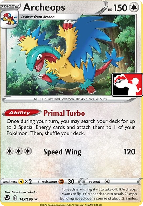 Archeops 76/86 from Play! Pokémon Prize Pack Series Four