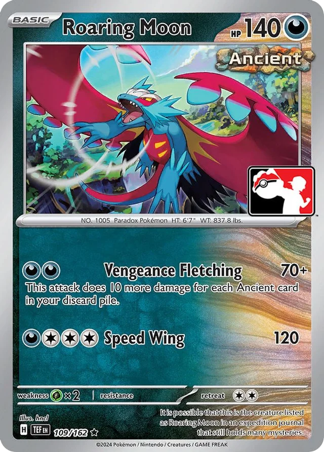 Roaring Moon 8/86 from Play! Pokémon Prize Pack Series Five
