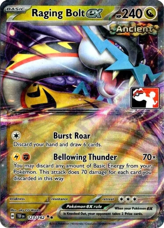 Raging Bolt ex 11/86 from Play! Pokémon Prize Pack Series Five