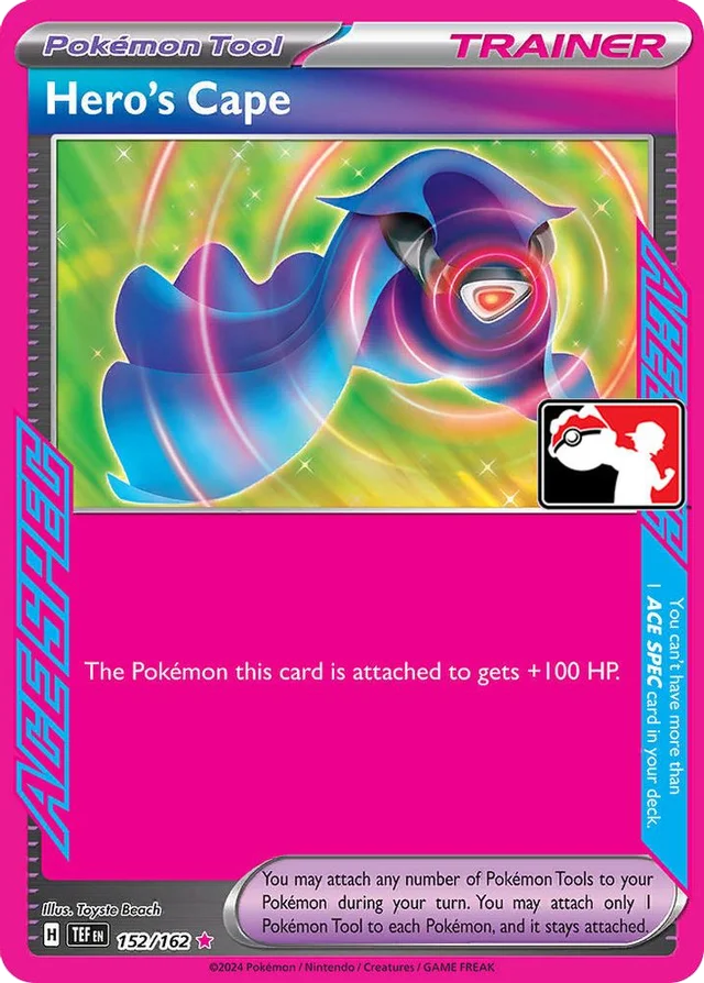 Hero's Cape 18/86 from Play! Pokémon Prize Pack Series Five