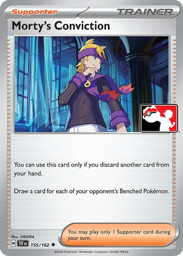 Morty's Conviction 20/86 from Play! Pokémon Prize Pack Series Five
