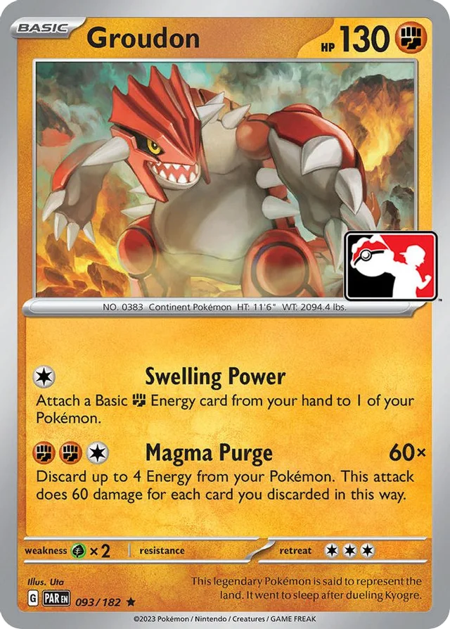 Groudon 35/86 from Play! Pokémon Prize Pack Series Five