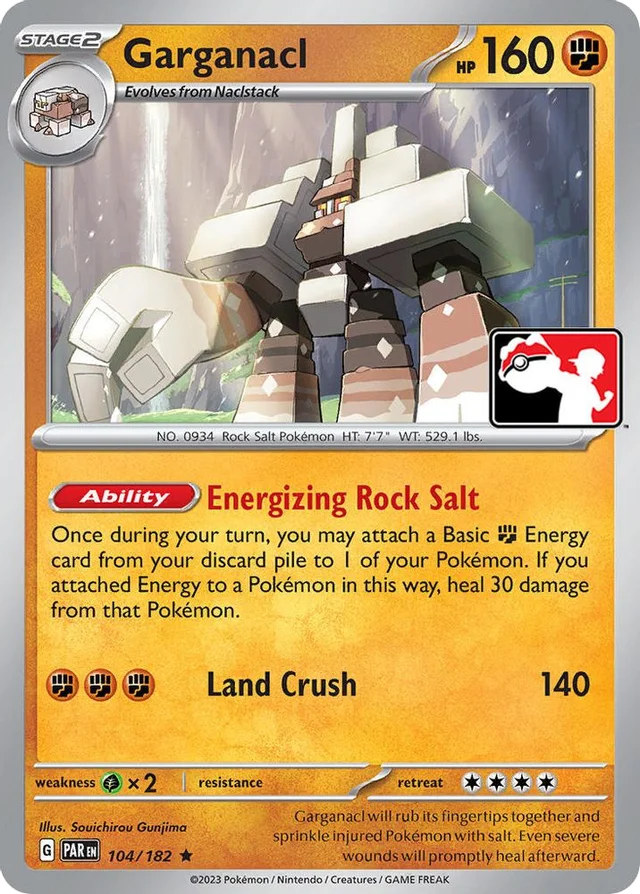 Garganacl 36/86 from Play! Pokémon Prize Pack Series Five