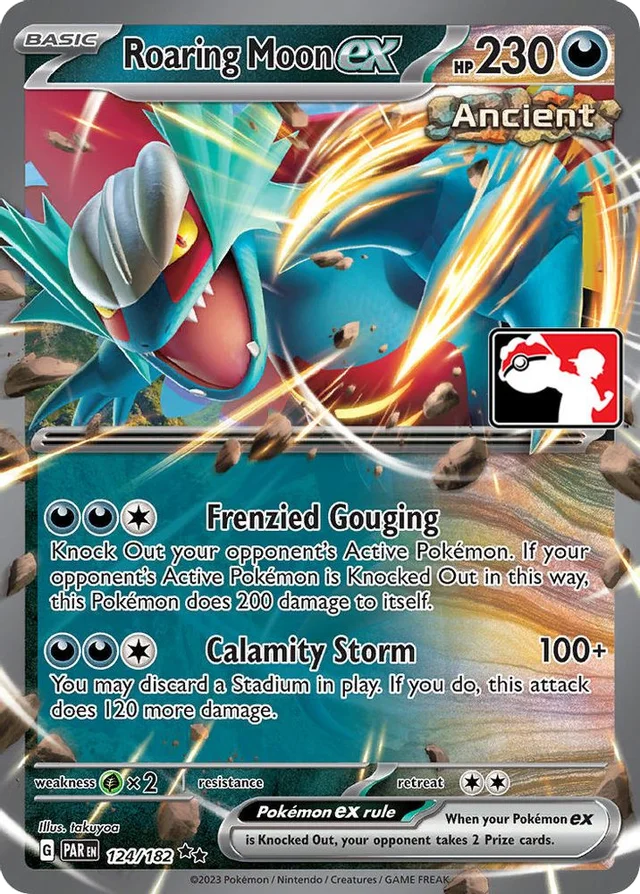 Roaring Moon ex 40/86 from Play! Pokémon Prize Pack Series Five