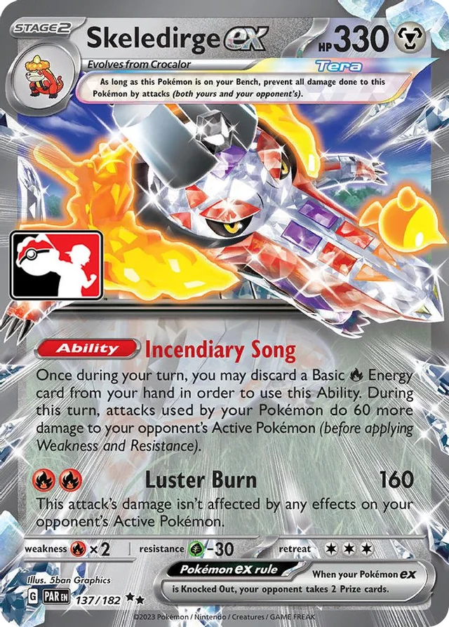 Skeledirge ex 42/86 from Play! Pokémon Prize Pack Series Five