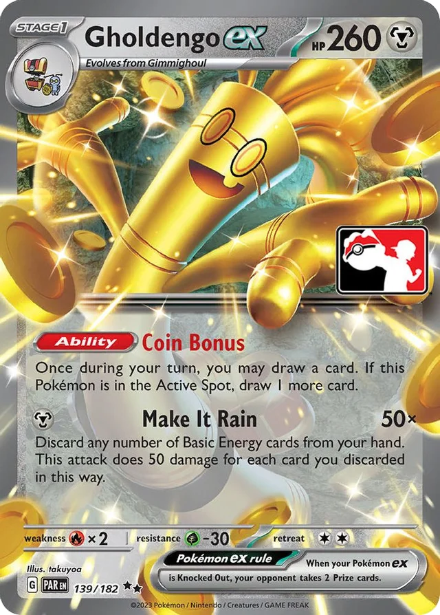Gholdengo ex 43/86 from Play! Pokémon Prize Pack Series Five