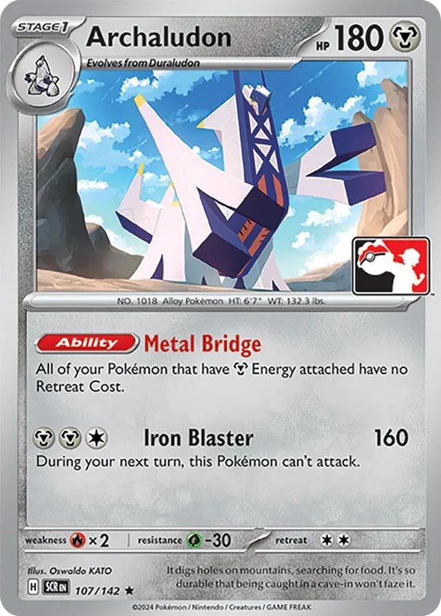 Archaludon 4/94 from Play! Pokémon Prize Pack Series Six