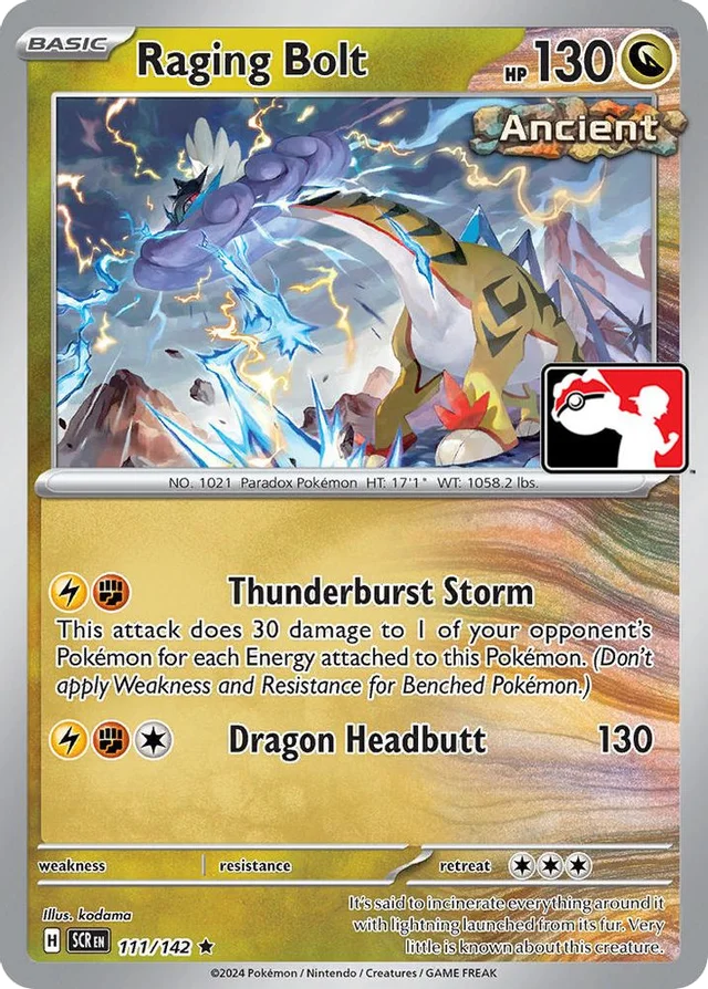 Raging Bolt 5/94 from Play! Pokémon Prize Pack Series Six