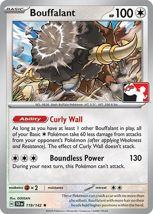 Bouffalant 8/94 from Play! Pokémon Prize Pack Series Six