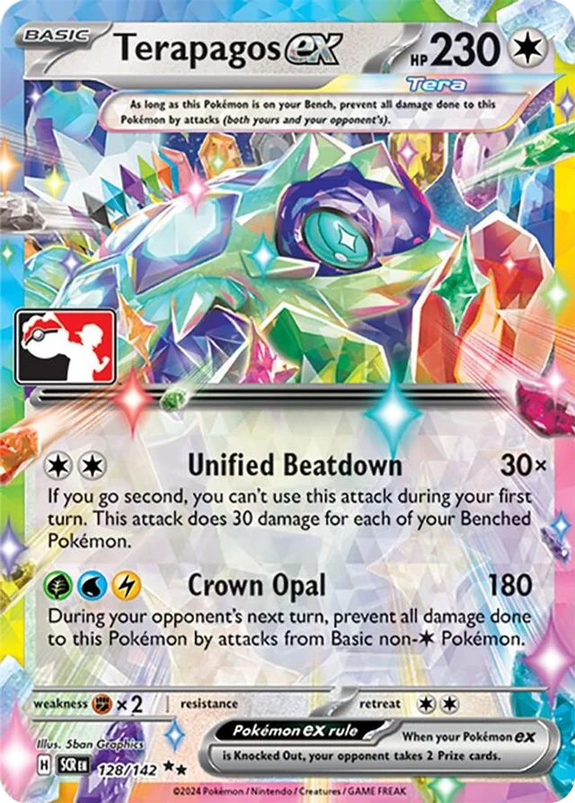 Terapagos ex 9/94 from Play! Pokémon Prize Pack Series Six