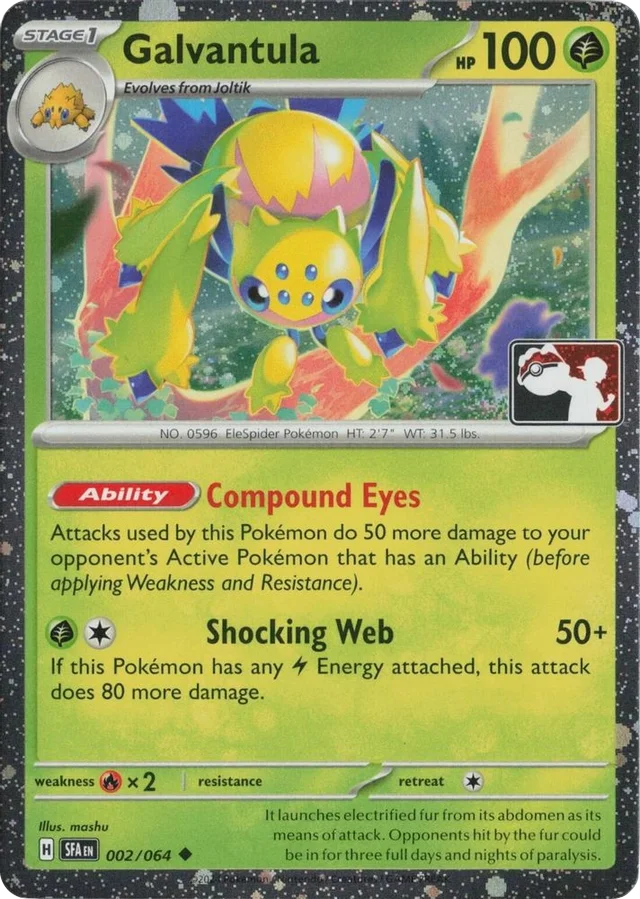 Galvantula 15/94 from Play! Pokémon Prize Pack Series Six