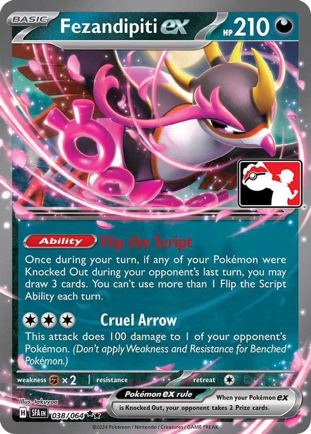 Fezandipiti ex 18/94 from Play! Pokémon Prize Pack Series Six