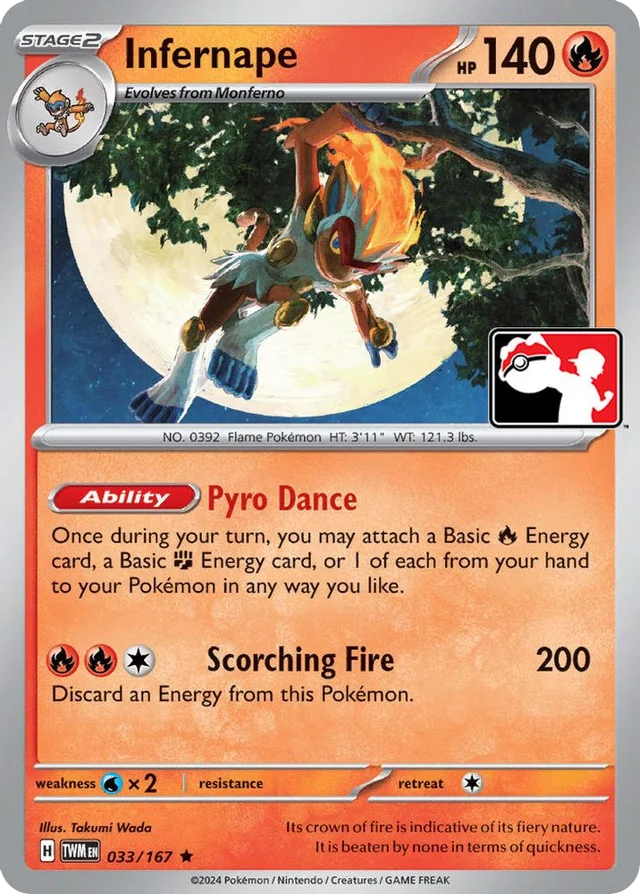 Infernape 29/94 from Play! Pokémon Prize Pack Series Six