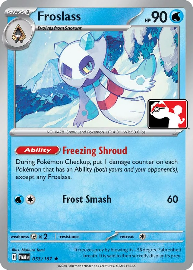 Froslass 31/94 from Play! Pokémon Prize Pack Series Six