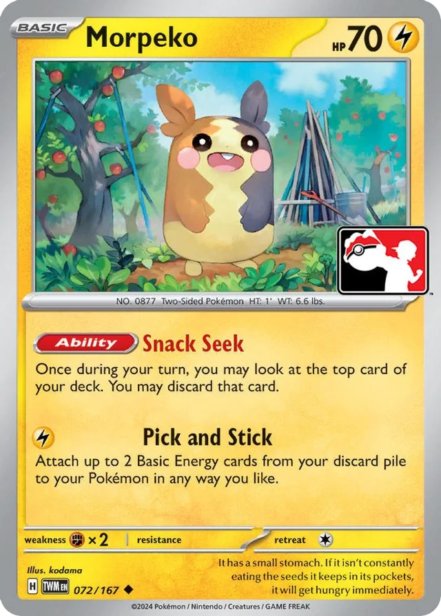 Morpeko 33/94 from Play! Pokémon Prize Pack Series Six