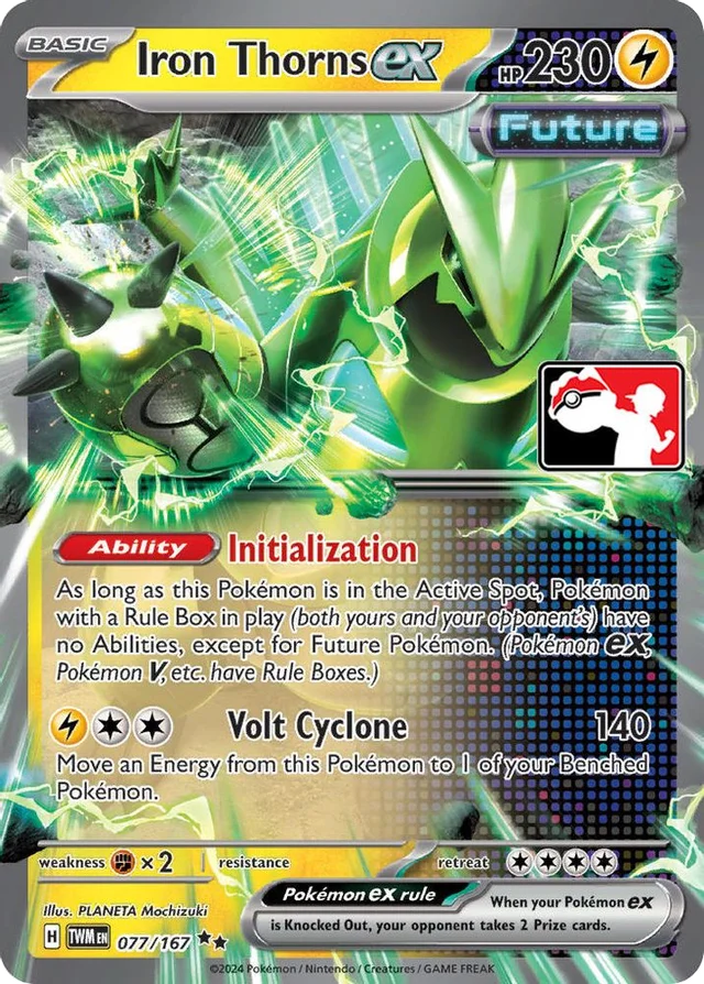 Iron Thorns ex 34/94 from Play! Pokémon Prize Pack Series Six
