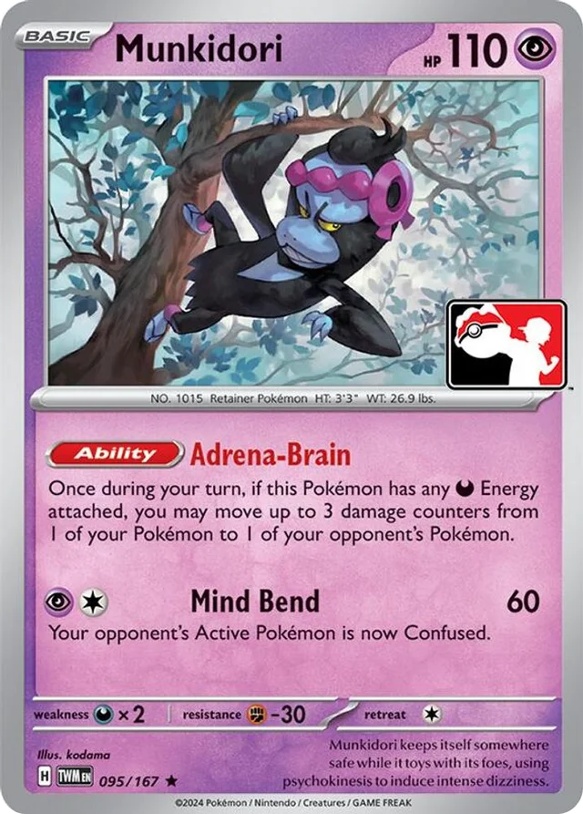 Munkidori 36/94 from Play! Pokémon Prize Pack Series Six