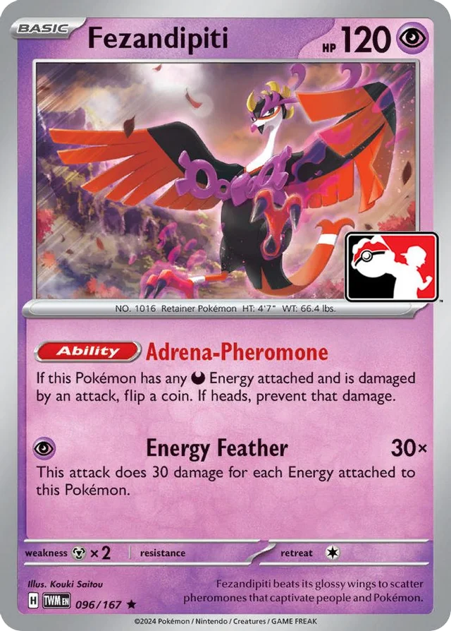 Fezandipiti 37/94 from Play! Pokémon Prize Pack Series Six