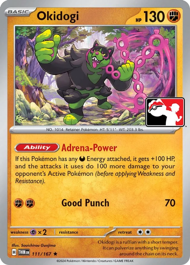 Okidogi 38/94 from Play! Pokémon Prize Pack Series Six