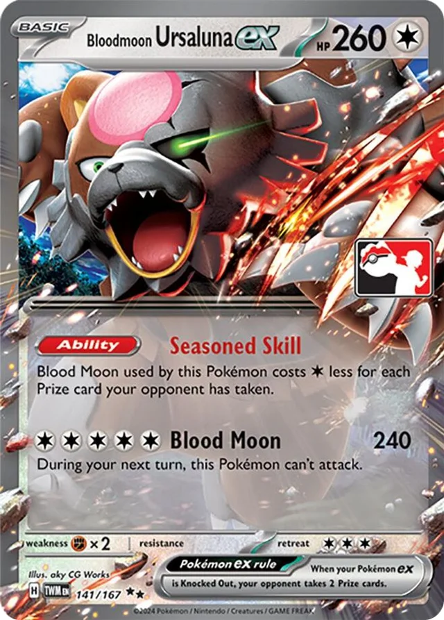 Bloodmoon Ursaluna ex 44/94 from Play! Pokémon Prize Pack Series Six