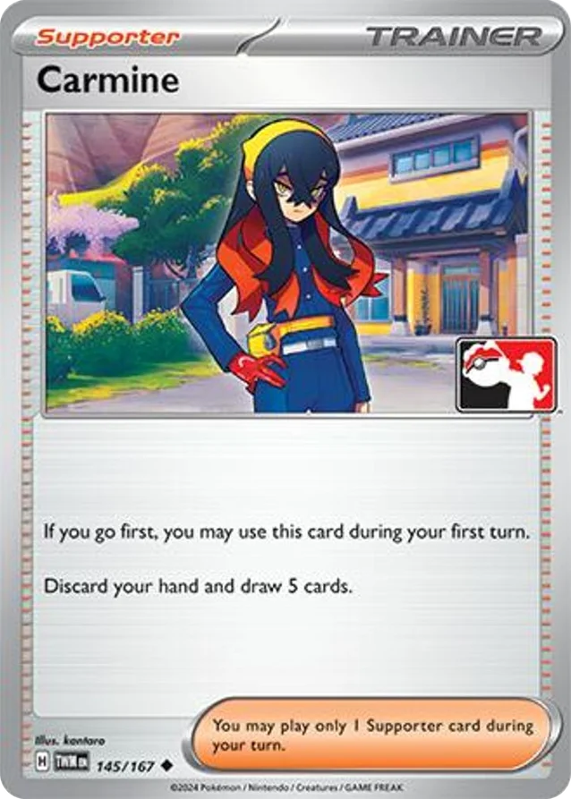 Carmine 46/94 from Play! Pokémon Prize Pack Series Six