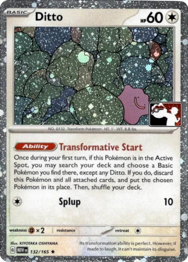 Ditto 82/94 from Play! Pokémon Prize Pack Series Six