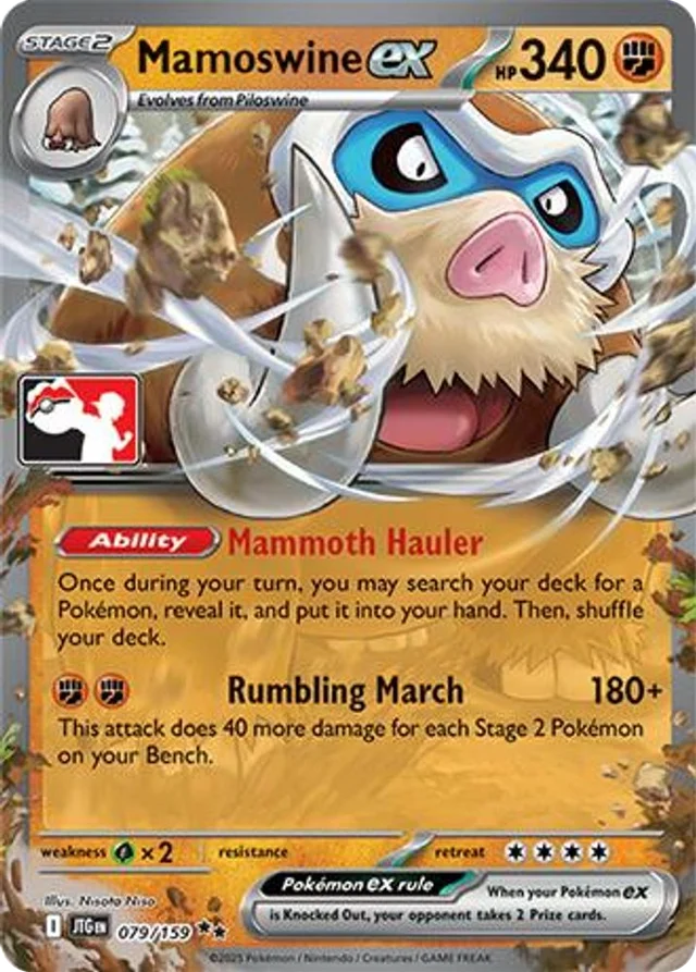 Mamoswine ex 7/96 from Play! Pokémon Prize Pack Series Seven