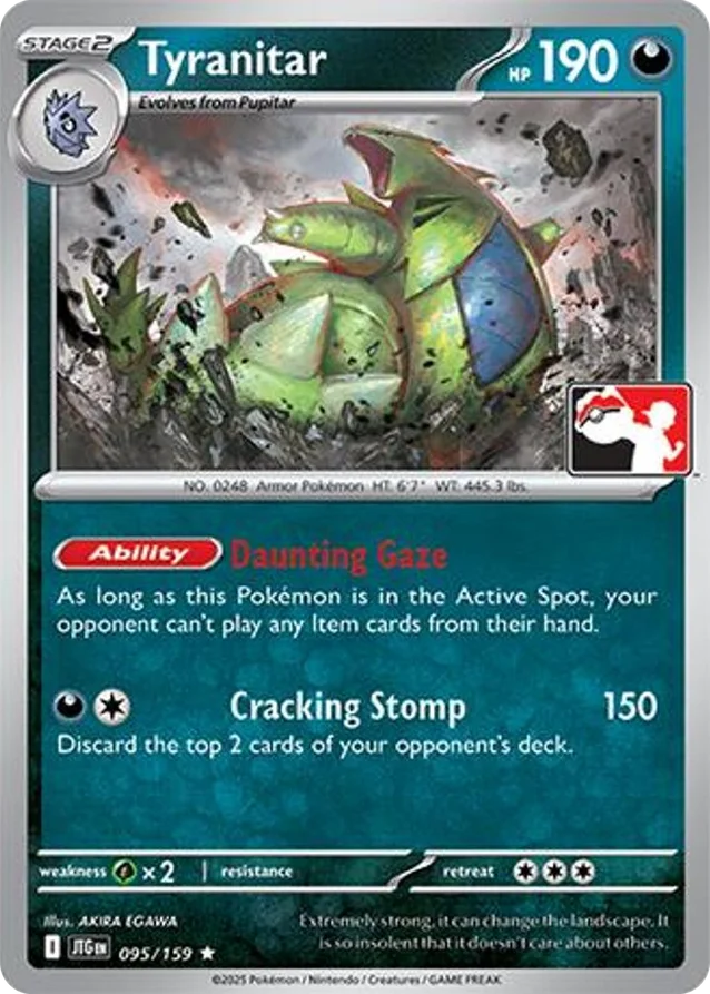 Tyranitar 8/96 from Play! Pokémon Prize Pack Series Seven