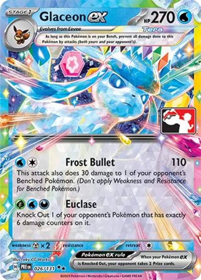 Glaceon ex 27/96 from Play! Pokémon Prize Pack Series Seven