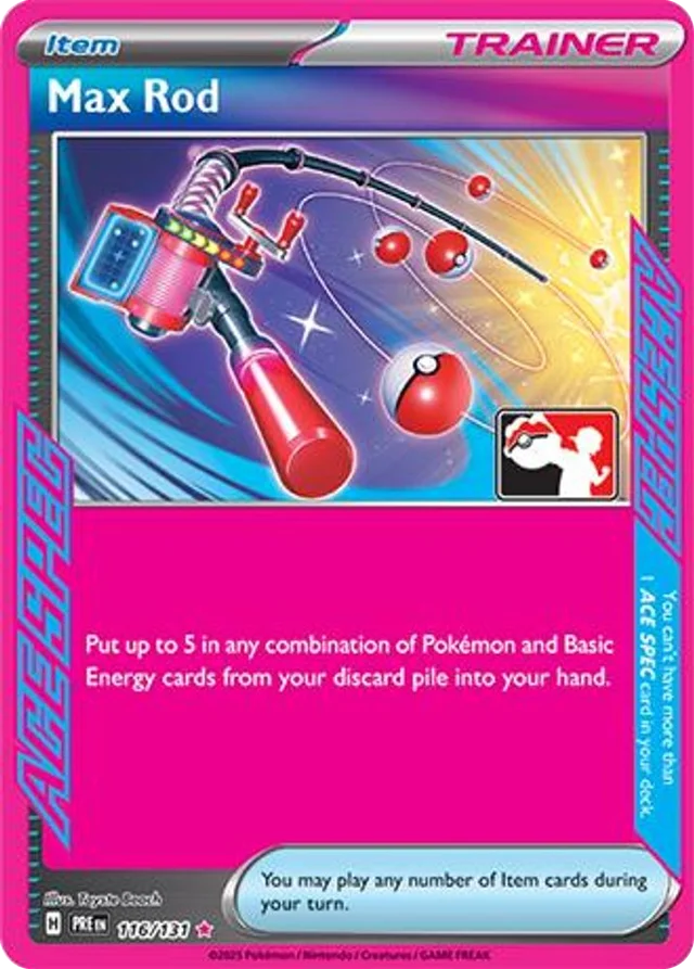 Max Rod 33/96 from Play! Pokémon Prize Pack Series Seven