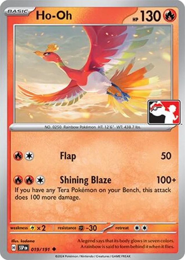 Ho-Oh 34/96 from Play! Pokémon Prize Pack Series Seven
