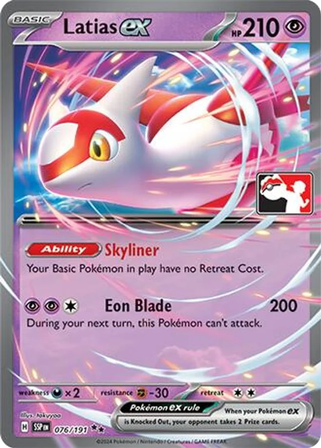 Latias ex 40/96 from Play! Pokémon Prize Pack Series Seven