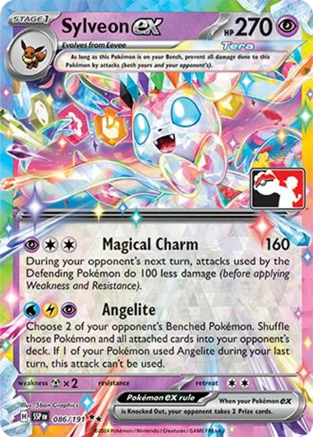 Sylveon ex 41/96 from Play! Pokémon Prize Pack Series Seven