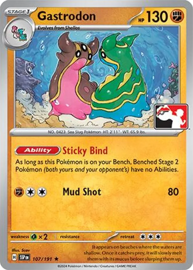 Gastrodon 42/96 from Play! Pokémon Prize Pack Series Seven