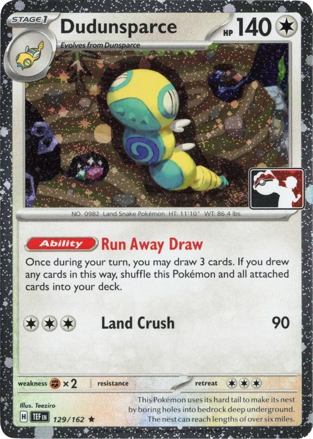 Dudunsparce 85/96 from Play! Pokémon Prize Pack Series Seven