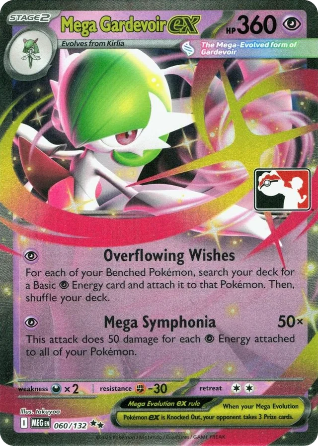Mega Gardevoir ex 6/90 from Play! Pokémon Prize Pack Series Eight