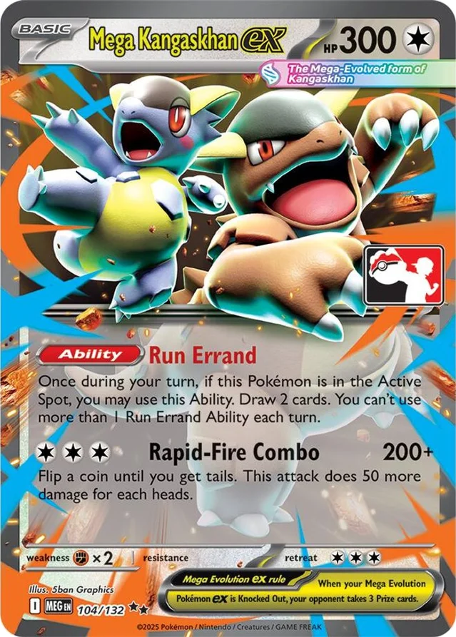 Mega Kangaskhan ex 15/90 from Play! Pokémon Prize Pack Series Eight