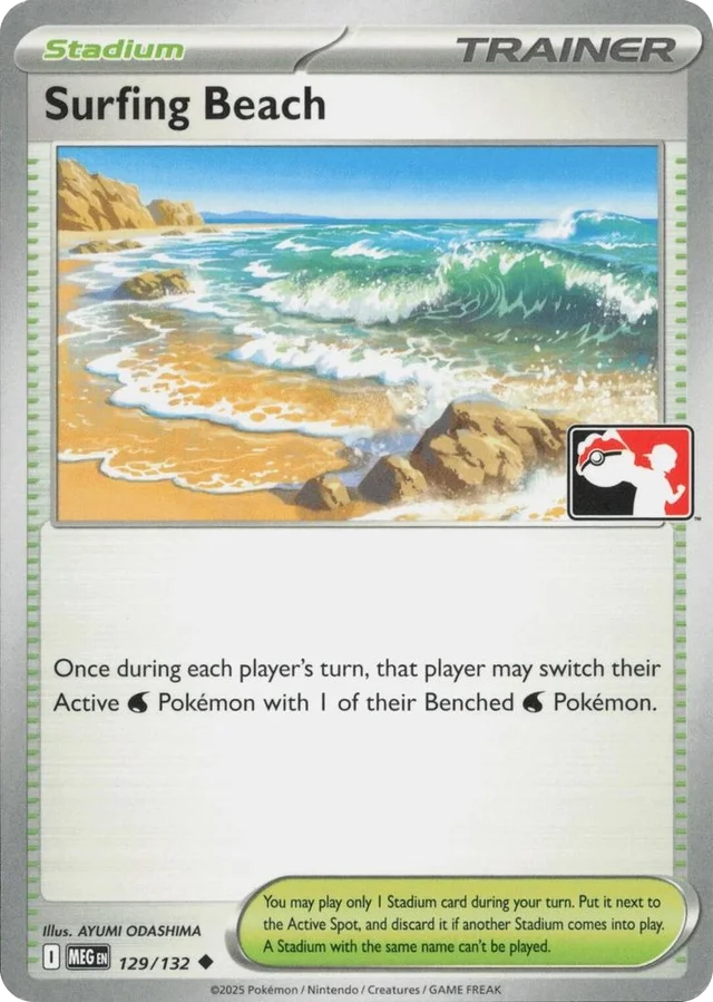 Surfing Beach 26/90 from Play! Pokémon Prize Pack Series Eight