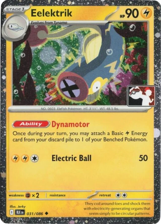 Eelektrik 37/90 from Play! Pokémon Prize Pack Series Eight