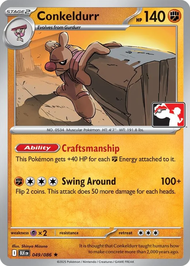 Conkeldurr 39/90 from Play! Pokémon Prize Pack Series Eight